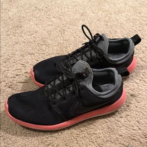 Nike Black and Pink Running Shoes/ Sneakers